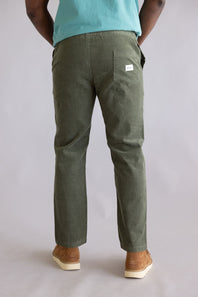 Rhythm Cord Jam Pants for Men in Olive