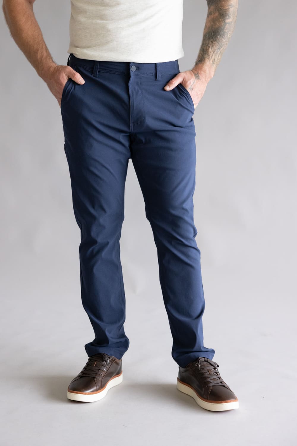 Weatherproof Vintage Faille Utility Pants for Men in Uniform Blue