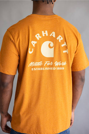 Carhartt Irvine Relaxed Work T-Shirt for Men in Orange | 107317