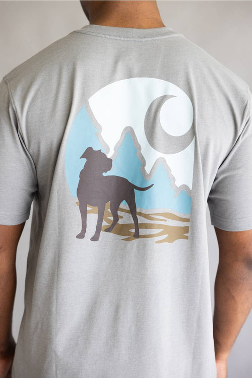 Carhartt Irvine Relaxed Dog T-Shirt for Men in Ash