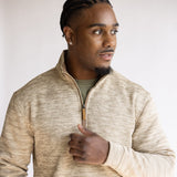 1897 Legends ¼ Zip Pullover for Men in Oatmeal