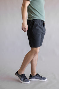 1897 Legends Pull On 8” Shorts for Men in Dark Grey