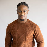 1897 Original Cable Crew Sweater for Men in Tortoise Shell