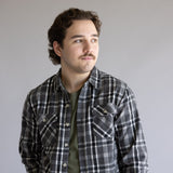 1897 Original Plaid Shacket for Men in Charcoal