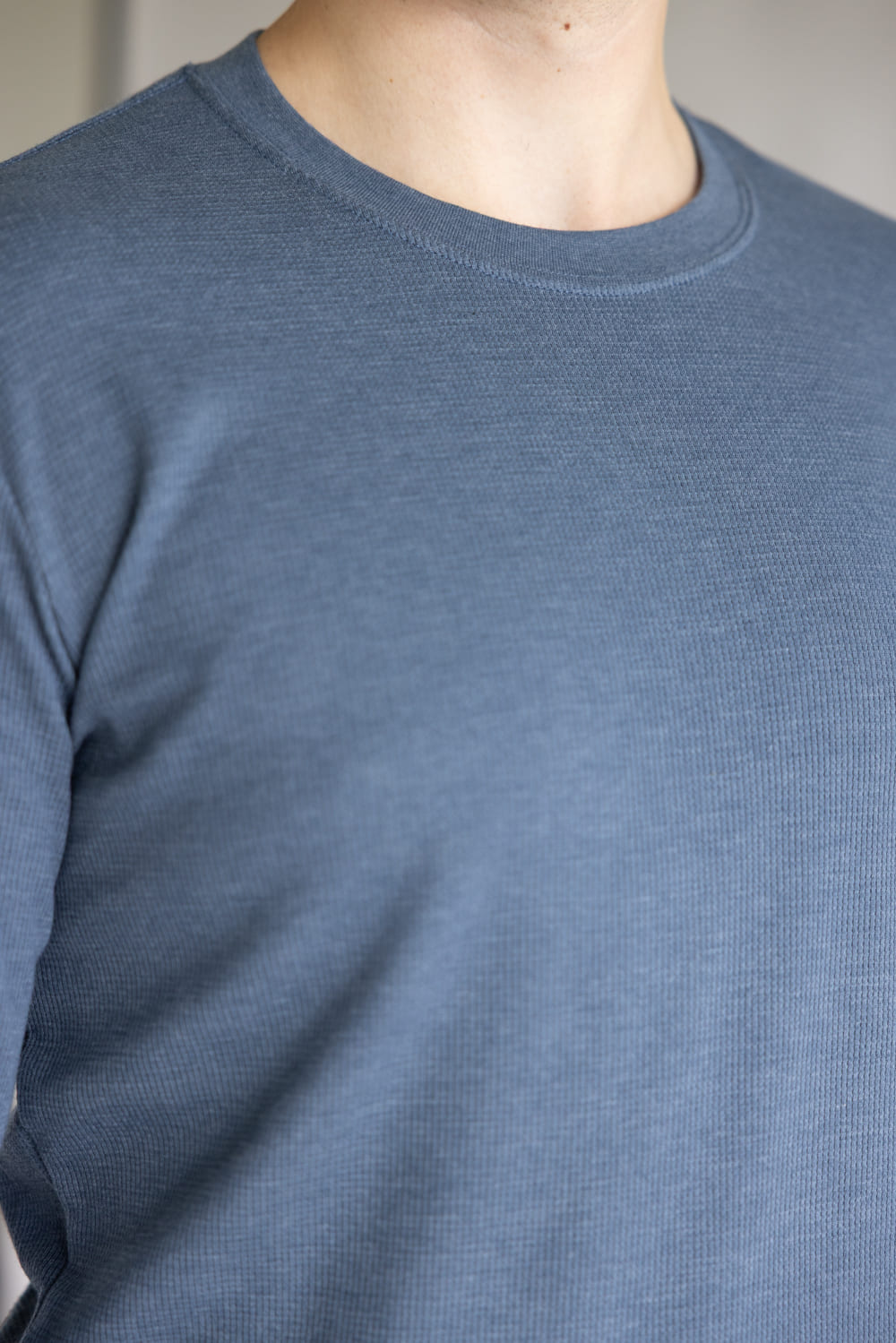 1897 Original Solid Crew Thermal Long Sleeve Shirt for Men in Navy