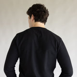 1897 Original Solid Crew Thermal Long Sleeve Shirt for Men in Black