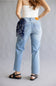 Judy Blue Mid Rise Bandana Straight Jeans for Women