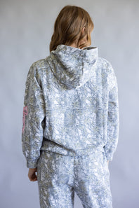 Simply Southern Alice Bow Camo Hoodie for Women in White