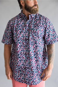 Ariat Bennie Classic Shirt for Men in Blue Paisley