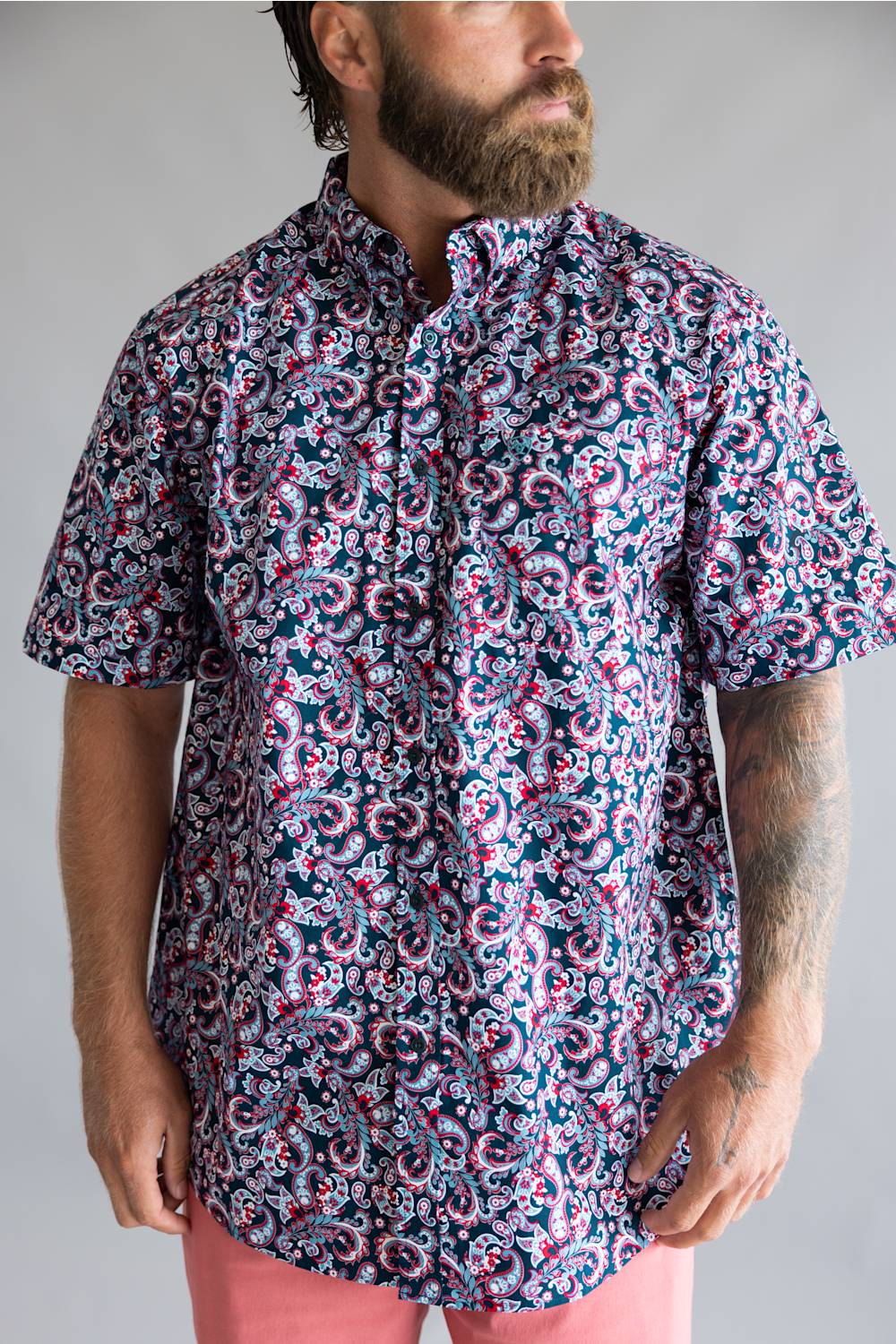 Ariat Bennie Classic Shirt for Men in Blue Paisley