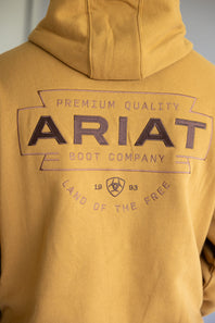 Ariat Embroidered Southwest Buckle Hoodie for Men in Brown