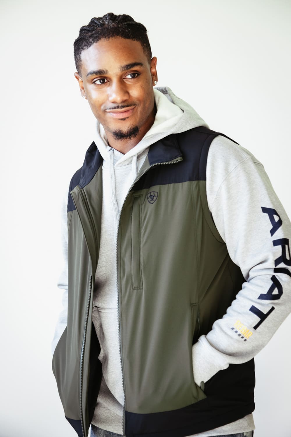 Motorcycle Armor Vest Men's Leather Vest 100% Genuine Leather Side