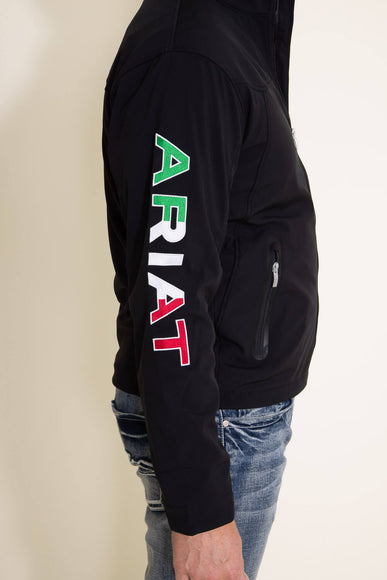 Ariat New Team Softshell Mexico Jacket for Men in Black