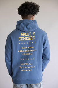 Ariat x Sendero Back In The Saddle Hoodie for Men in Dark Denim