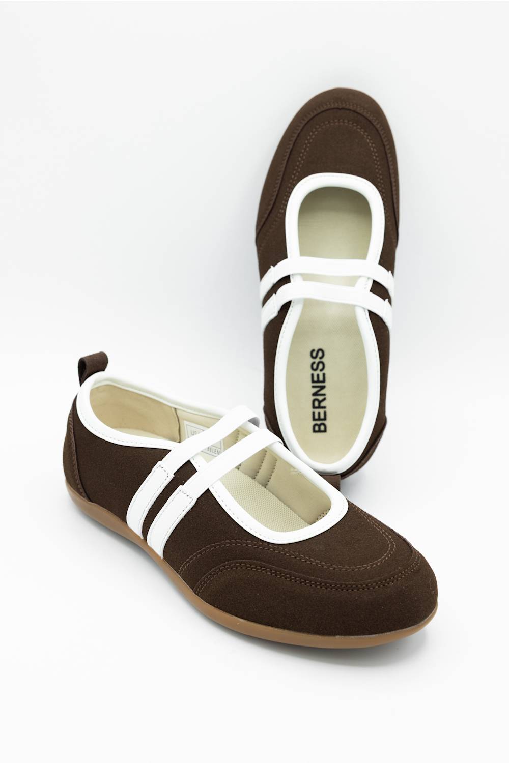 Berness Belen Mary Jane Sneakers for Women in Brown