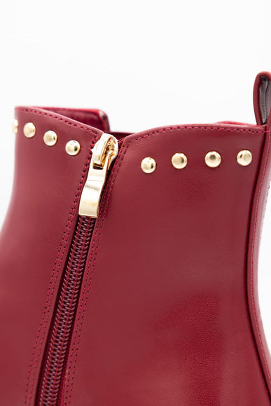 Berness Kira Booties for Women in Burgandy Red