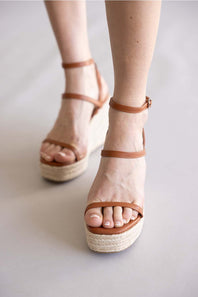 Berness Rosie Espadrille Wedges Camel