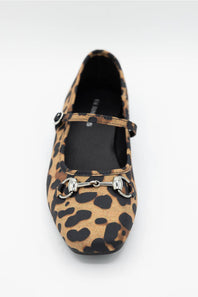Berness Zamira Mary Jane Flats for Women in Leopard