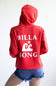 Billabong Surfing in Town Hoodie for Women in Fiesta Red