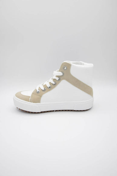 Blowfish Malibu Shoes Rezzie Sneakers for Women in White Cobra