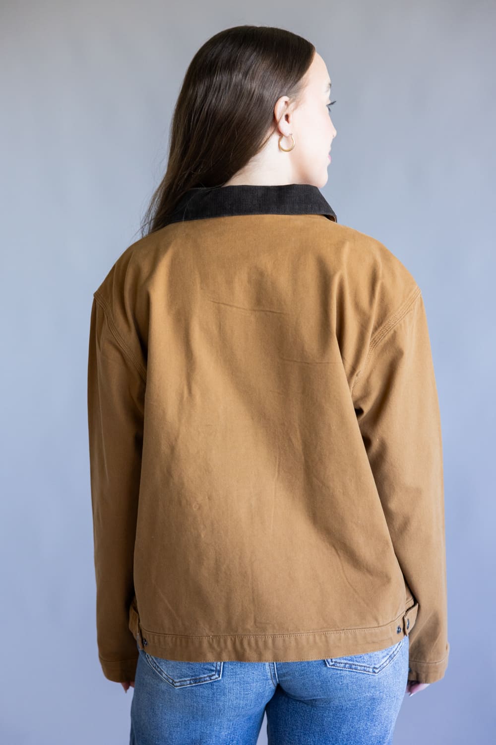 Carhartt Rugged Flex Canvas Detroit Jacket for Women in Carhartt Brown 