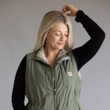 Carhartt Rain Defender Lightweight Insulated Vest for Women in Green 
