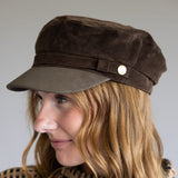 C.C. Newsboy Cap for Women in Brown