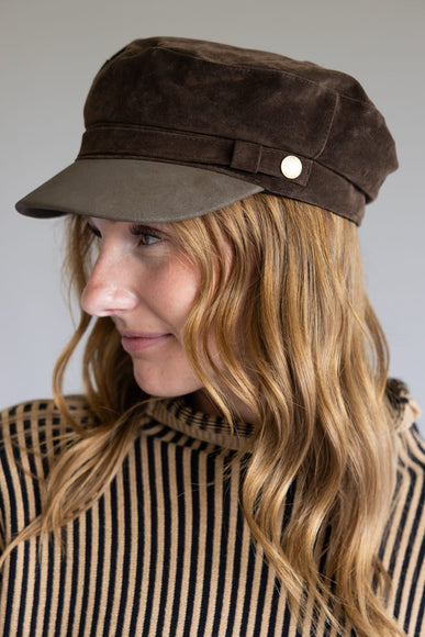 C.C. Newsboy Cap for Women in Brown