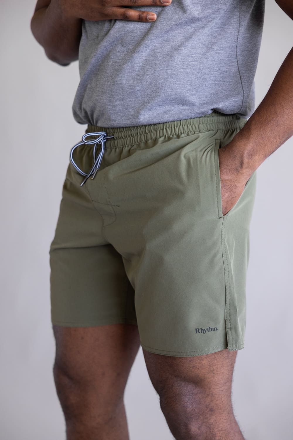 Rhythm Classic Beach Shorts for Men in Olive