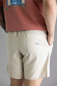  Rhythm Classic Linen Jam Shorts for Men in Sand