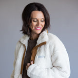 Columbia Boundless Discovery Sherpa Full Zip II Jacket for Women in Chalk