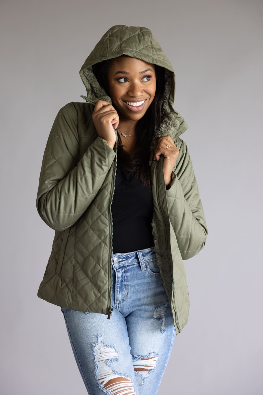Columbia Copper Crest II Hooded Jacket for Women in Green