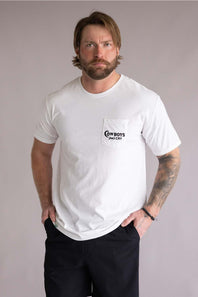  Sendero Provisions Co. Cowboys Don’t Cry T-Shirt for Men in Vintage White