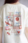 C&C California Toni Love Letters Boxy Crew Tee for Women in Antique White