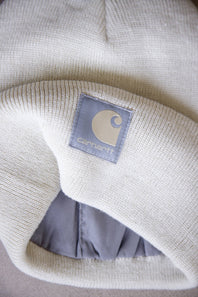 Carhartt Knit Satin Lined Beanies for Women in Oat Milk