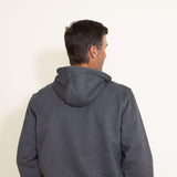 Carhartt Rain Defender Loose Fit Heavyweight 1/4 Zip Hoodie for Men in Carbon Grey