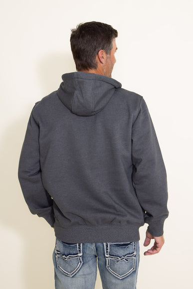 Carhartt Rain Defender Loose Fit Heavyweight 1/4 Zip Hoodie for Men in Carbon Grey