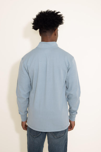Carhartt Relaxed Fit Heavyweight Long Sleeve 1/2 Zip Thermal Shirt for Men in Blue
