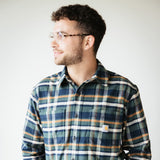 Carhartt Rugged Flex Midweight Flannel Shirt for Men in Navy