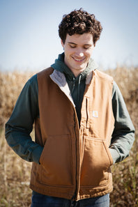 Carhartt Sherpa Insulated Vest for Men in Brown