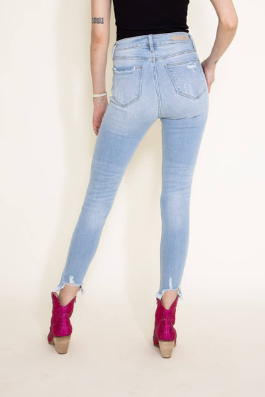 Cello Cropped Fray Hem Skinny Jeans for Women