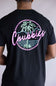 Chubbies The Night Never Sleeps T-shirt for Men in Black 