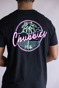 Chubbies The Night Never Sleeps T-shirt for Men in Black 