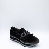 Coconuts by Matisse Bess Platform Loafers for Women in Velvet Charcoal