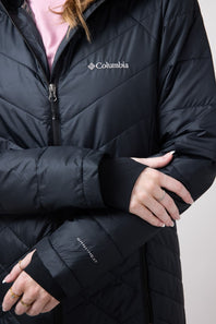 Columbia Heavenly Long Hooded Jacket for Women in Black