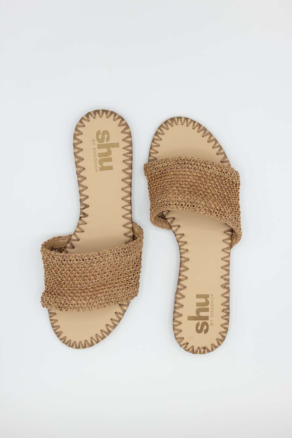 Shu Shop Dixie Slide Sandals for Women in Taupe | DIXIE-TAUPE