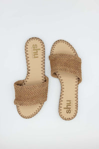 Shu Shop Dixie Slide Sandals for Women in Taupe | DIXIE-TAUPE