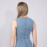Denim Bow Detail Dress for Women