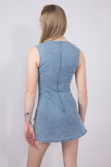 Denim Bow Detail Dress for Women
