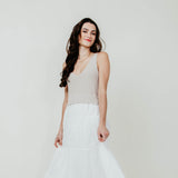 Elan Knit Mix Maxi Dress for Women in Natural/White
